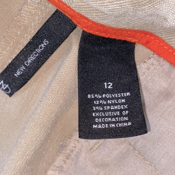 New direction’s tan corduroy pants size 12 - Picture 4 of 6